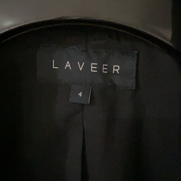 LAVEER Blazer women jackets Size 4 color blk & gold . 90% Wool 10% Nylon - Picture 13 of 17